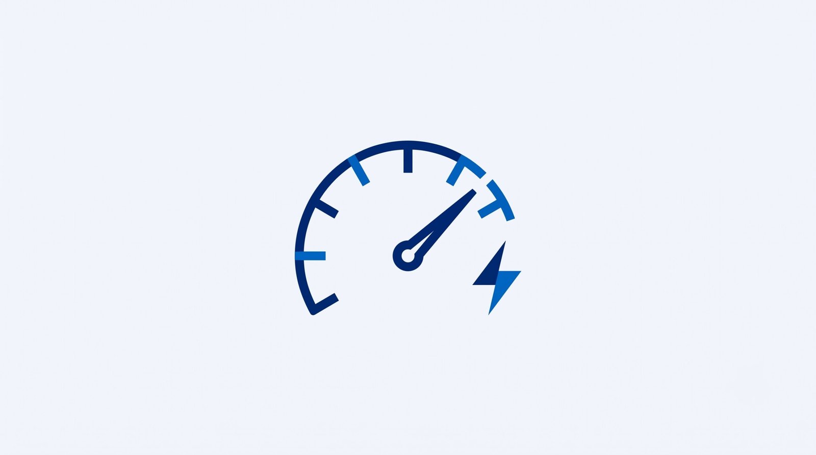 Illustration representing fast page-load performance from LiteSpeed caching and a CDN