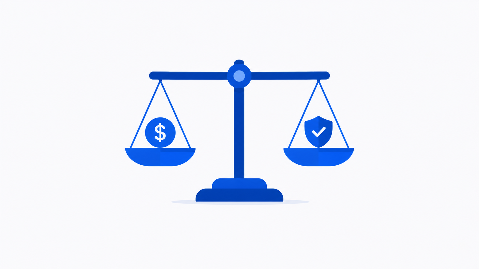 Revolut review illustration of a balance scale weighing fees against features