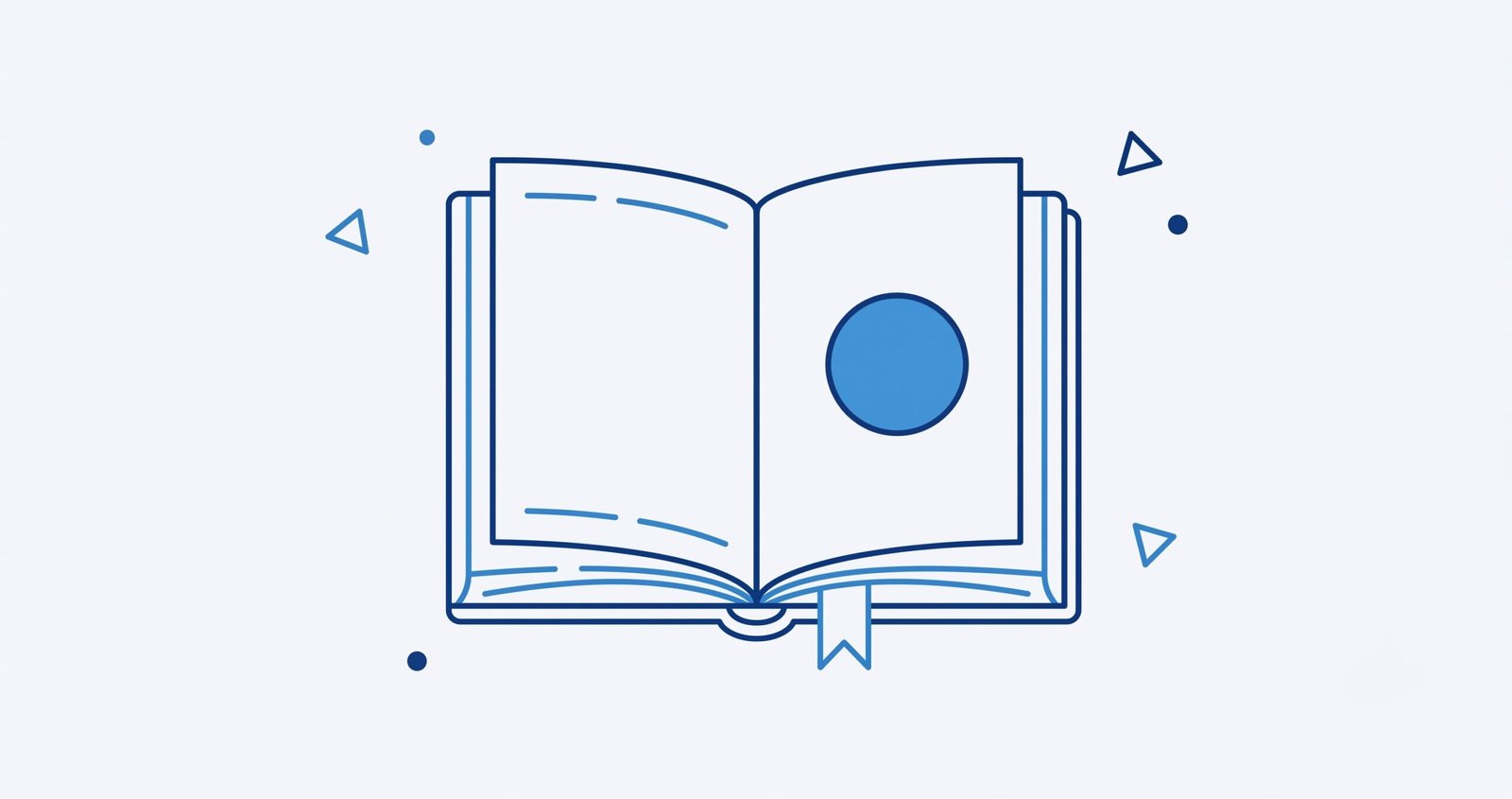 WordPress guides icon — an open guidebook representing plugin, theme and WordPress site tips