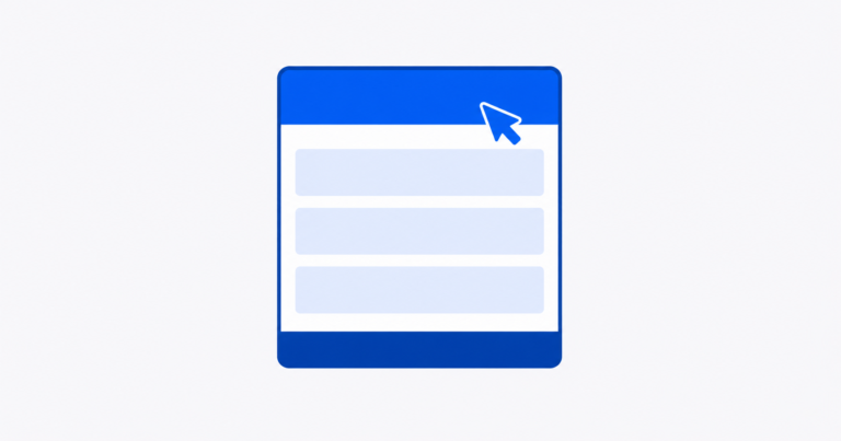 Blocksy theme review illustration of a webpage layout with a header, content blocks and footer