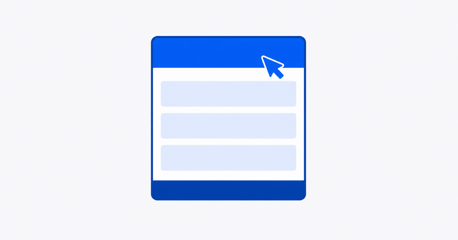 Blocksy theme review illustration of a webpage layout with a header, content blocks and footer