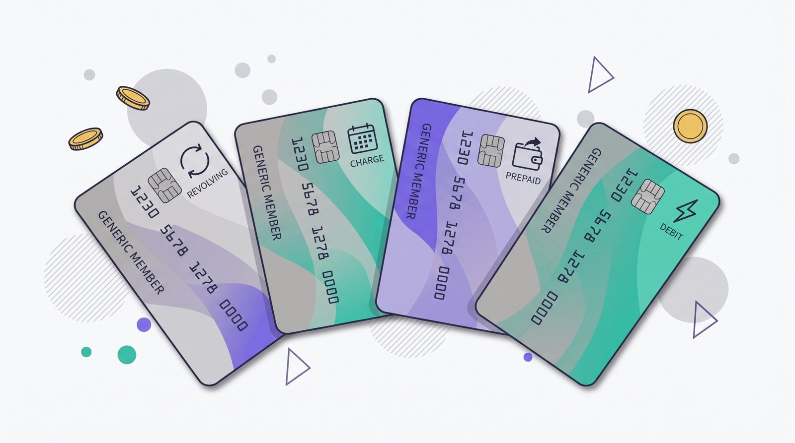 The four types of credit cards in Germany: revolving, charge, prepaid and debit cards compared