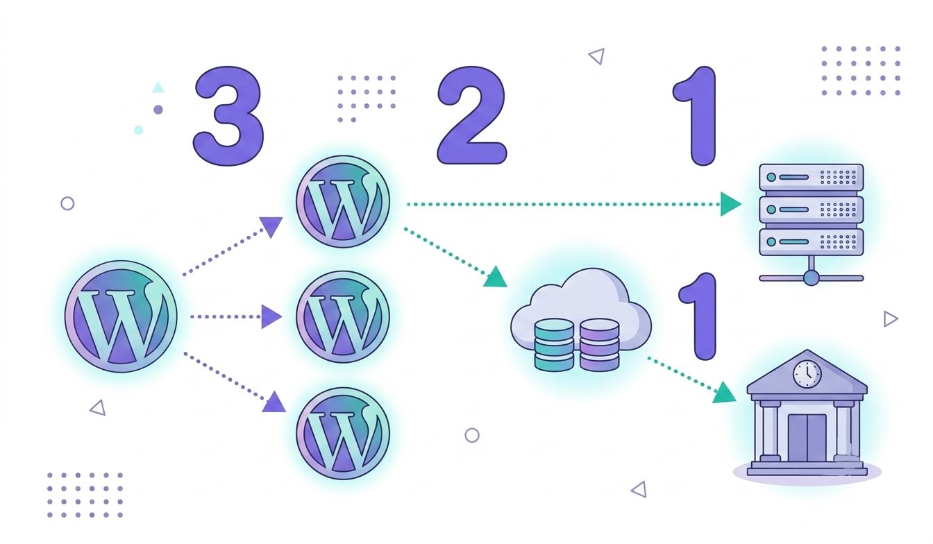 The 3-2-1 backup rule for WordPress: three copies, two storage types, one off-site
