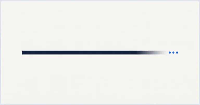Text line fading into an ellipsis illustrating a meta description cut off in Google