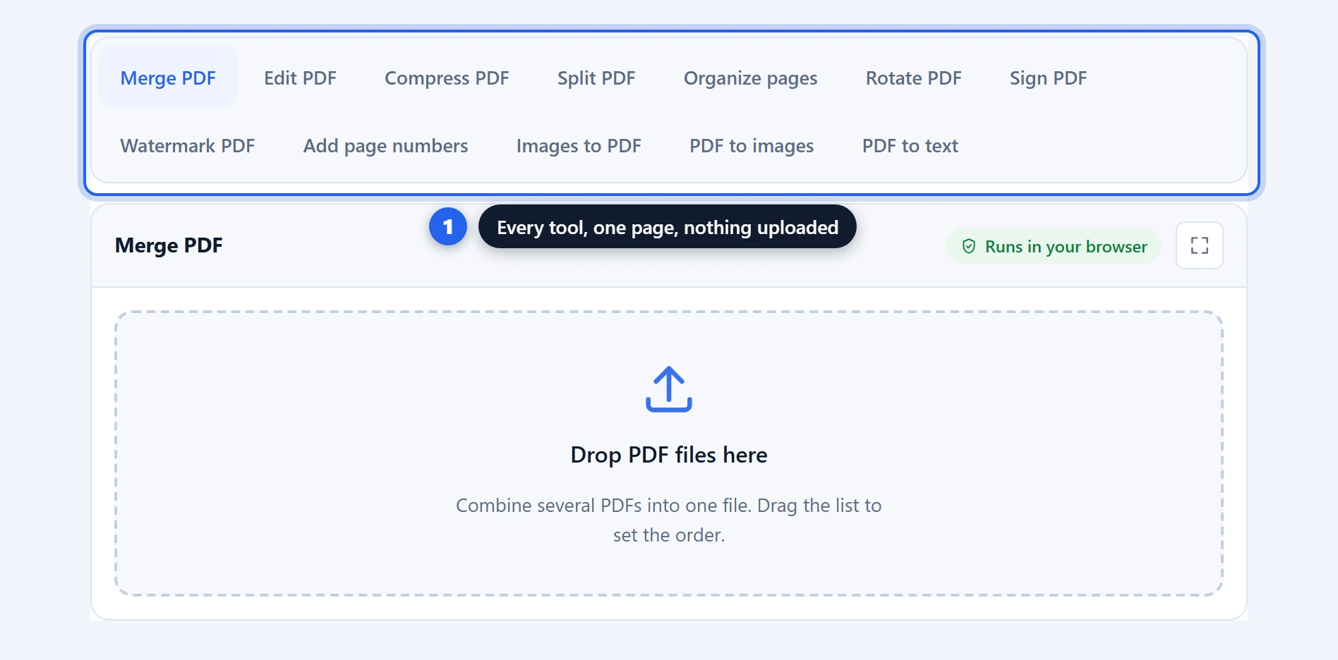 The ANUPRESS PDF toolbox with every tool in one tabbed panel